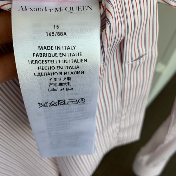 Alexander McQueen mens shirts size15, US xs - Picture 4 of 6